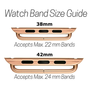 Adattatore a vite per cinturino in acciaio inossidabile MIM PVD 316L per <span class=keywords><strong>Apple</strong></span> <span class=keywords><strong>Watch</strong></span> Serie 8/9/10 <span class=keywords><strong>41mm</strong></span> 45mm 42mm 46mm - Product Image 3