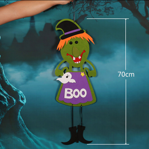 Factory directly wholesale new design handmade wool felt 3D Halloween pumpkin props wall hanging - Product Image 5