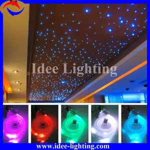 Luminária de led fibra óptica para teto, tornozelo, estrela, decoração, para teto de restaurante, sala, teto