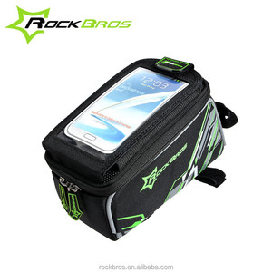 ROCKBROS <span class=keywords><strong>MTB</strong></span> Bike frente de la bicicleta marco superior del manillar Bolsa de Ciclismo bolsa táctil <span class=keywords><strong>Alforjas</strong></span> - Product Image 3