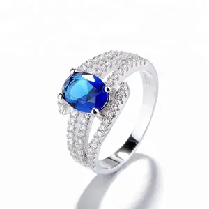 Новейший дизайн ювелирных изделий из настоящего серебра 925 пробы, кольцо с драгоценным камнем для женщин