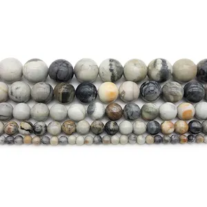 Os recém-chegados de jóias natural picasso jasper grânulos de gemstone contas loose beads para fazer jóias (AB1638)