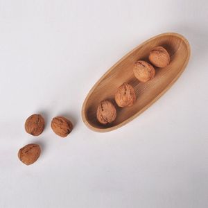 Assiettes à macarons écologiques en bois de frêne, en bois massif naturel, en forme de bateau, créatives, faites à la main, durables, pour plantes - Product Image 5