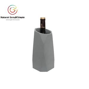 Soporte para botellas de vino, estantería colorida geométrica creativa, Ornamental, de hormigón - Product Image 3