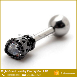 16g Waterdrop Pendientes Barbell Piercing Cartílago Tragus Hélice de Aleación de Zinc Hacia Adelante - Product Image 3
