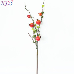 Singolo artificiale melograno apple cachi frutta da tavola di fiori - Product Image 5