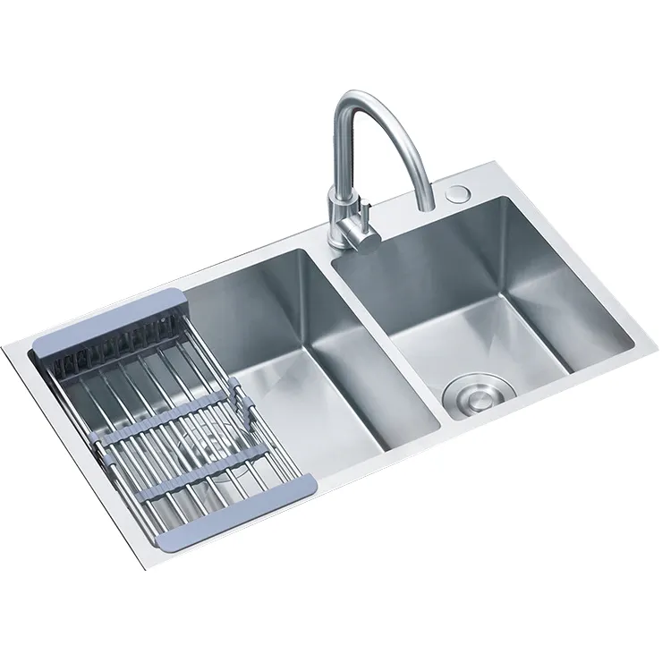 8045 kitchen accessories set stainless steel kitchen sink,faucet,sink drain