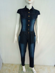 Tuta in Denim <span class=keywords><strong>donna</strong></span> <span class=keywords><strong>elegante</strong></span> di YSMARKET tuta in jeans lunga per <span class=keywords><strong>donna</strong></span> moda estiva Club ragazze tuta femminile Demin EW929 - Product Image 2