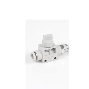 10pcs a lot HVSFG04-12 thread to tube straight directional hand check flow control valve quick fitting connector