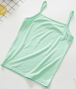 <span class=keywords><strong>Canottiera</strong></span> per Bambine con Spalline Sottili, Maglietta <span class=keywords><strong>Intima</strong></span> Tinta Unita per Ragazze Adolescenti - Product Image 3