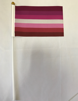 Drapeau miniature personnalisé avec votre propre logo, texte et design, avec bâton en plastique