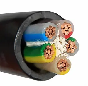 Cubierta de PVC Control Flexible Cable XLPE aislado Conductor cobre trenzado apantallado