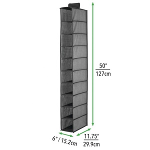 <strong>Shoe</strong> Holder <strong>Organizer</strong> Space Saving Soft Fabric Closet <strong>Organizer</strong> 10 <strong>Shelf</strong> Over Rod <strong>Hanging</strong> Storage <strong>Organizer</strong> <strong>Shoe</strong>