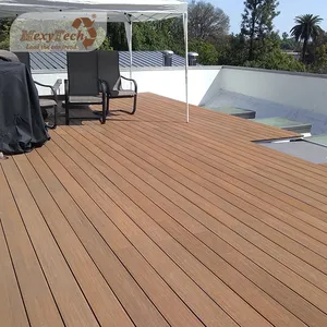 Wpc Decking Prices High Quality Composite Deck European Natural Deep Wood Looking Outdoor Waterproof Co Extrusion WPC Decking