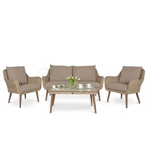 Canapé <span class=keywords><strong>de</strong></span> <span class=keywords><strong>jardin</strong></span> <span class=keywords><strong>en</strong></span> rotin, 4 places, ensemble d'extérieur, toutes saisons, livraison gratuite - Product Image 1
