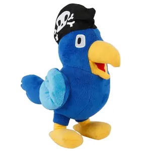 Kids soft toy blue plush bird talking parrot plush toy