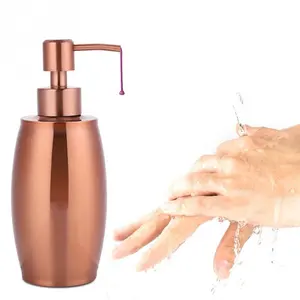 Edelstahl 350ml Hand gepumpte Seife Liquid Lotion Dispenser Home Hotel Badezimmer zubehör Rose Golden Shampoo Dispenser