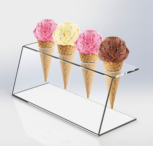Tùy Chỉnh <span class=keywords><strong>Acrylic</strong></span> Ice Cream Cone Chủ Hiển Thị Đứng - Product Image 2