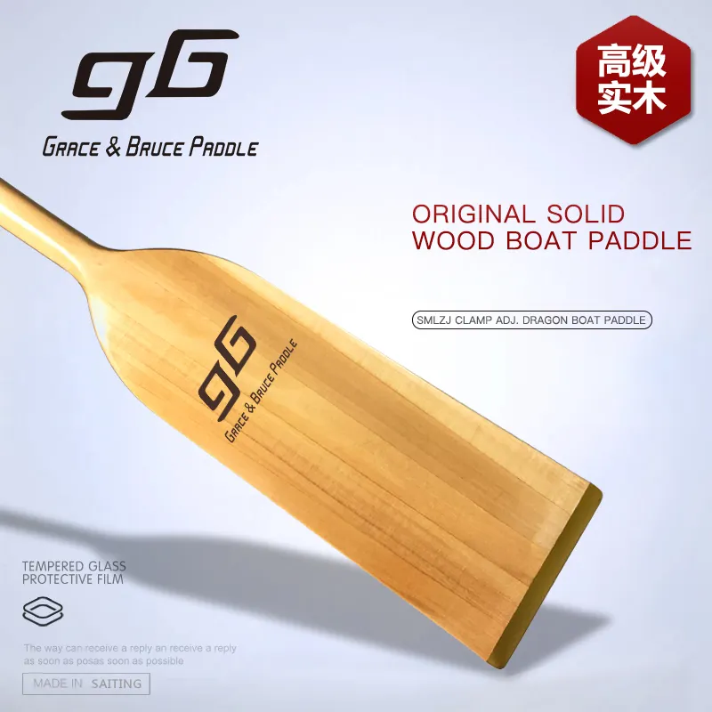 Gb remo oem personalizado madeira dragon barco remo