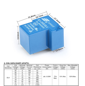 SLA-05VDC-SL-C SLA-12VDC-SL-C SLA-24VDC-SL-C SLA-05VDC SLA-12VDC SLA-24VDC rơle điện - Product Image 4