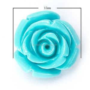 Mooie Roze #54 Kleur Synthetische Turquoise Gesneden Rose Howliet <span class=keywords><strong>Coral</strong></span> bloem Carving Losse Kralen 20 stks per Zak Voor Sieraden maken
