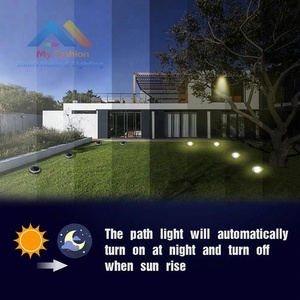 Solar luces <span class=keywords><strong>de</strong></span> jardín al aire libre tierra 8 luz LED del paisaje impermeable Decking lámpara <span class=keywords><strong>de</strong></span> seguridad para la calzada Yard - Product Image 3