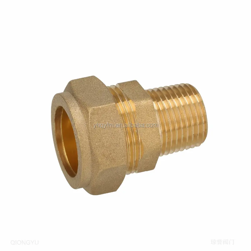 copper tube fitting compression fitting male coupling pipe fitting
