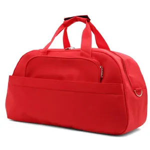 आदमी लाल फैंसी महिला बैग कंधे हाथ लघु-दूरी हाथ बैग महिला यात्रा ट्राली सामान बैग