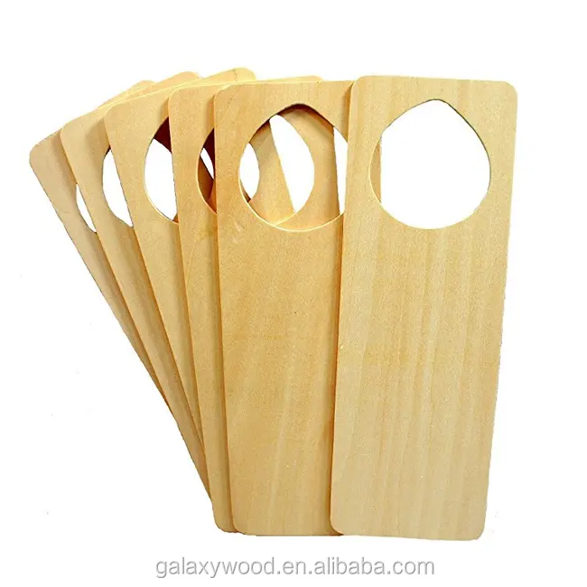 Natürliche benutzer definierte leere einfache Design Holztür Kleiderbügel