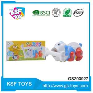 Çocuklar için 360 Derece Dönen Elektrikli Pilli Plastik Yürüyen Köpek Oyuncak, Işıklı ve Müzikli, Guangdong'da Üretilmiştir - Product Image 2