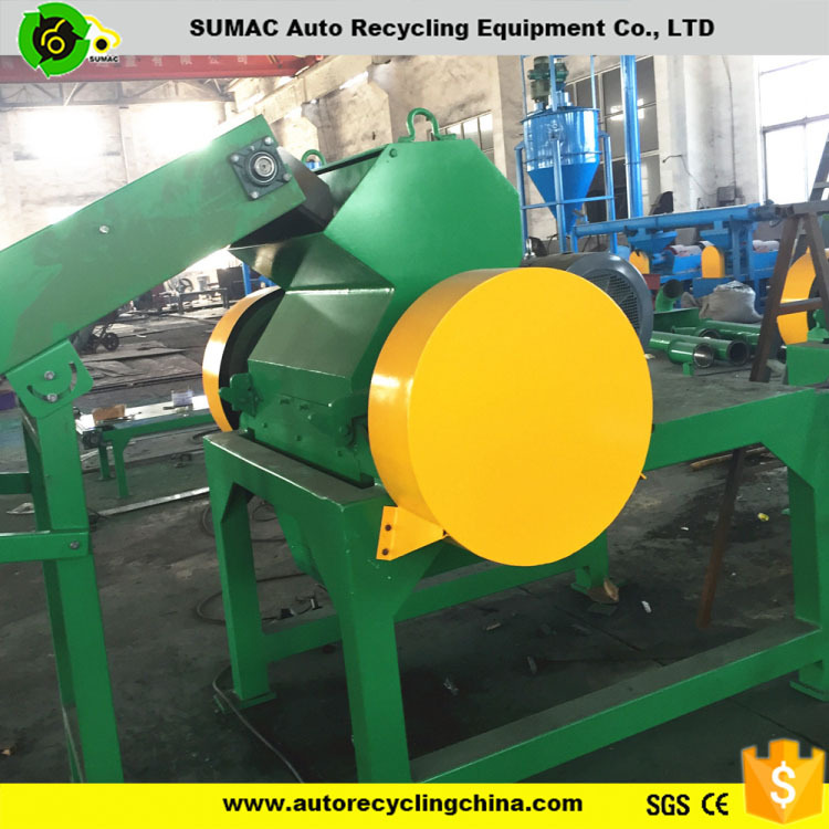 Sumac auto recyclage grossier concasseur machine pour la fabrication de caoutchouc granule