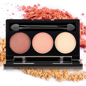 Sombras de ojos con brillo mate para mujer, sombras de ojos con luz de perla completa, belleza femenina de gato sexy, con pincel de espejo - Product Image 1