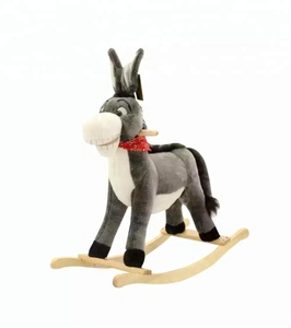 Mecedora de peluche en forma de <span class=keywords><strong>donkey</strong></span>, con orejas móviles y sonido de <span class=keywords><strong>donkey</strong></span>, venta al por mayor - Product Image 1