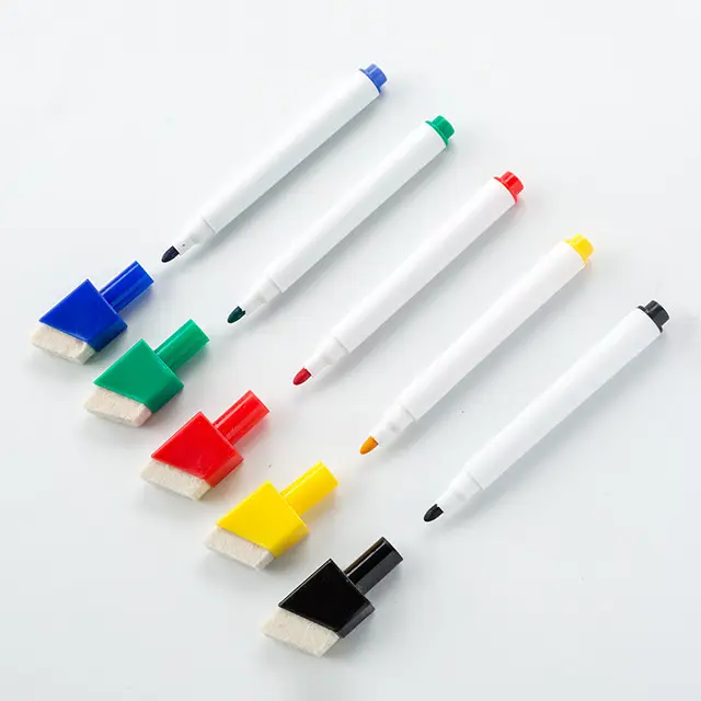 Magnetic Erasable Dry Markers for Plastic Film Whiteboard Marker Pen