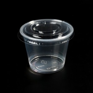 Gobelet à sauce transparent en <span class=keywords><strong>pet</strong></span> de 120ml, petits gobelets en plastique avec couvercles, contenant jetable - Product Image 4
