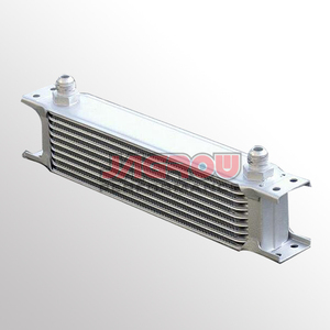 Universal 9 Row 235mm matrix <span class=keywords><strong>AN</strong></span>-10AN Aluminium Motor Getriebeölkühler Schwarze - Product Image 1