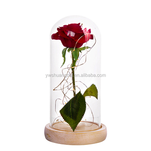 <strong>Red</strong> Rose Flower <strong>Vase</strong> Kids Customized Led Night Lamp 3D Rose Table Light - Product Image 3