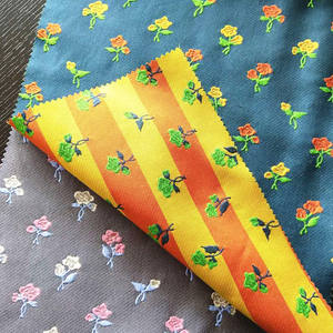 गर्म बिक्री छोटे फूल पैटर्न बुना हुआ ब्रोकेड जैक्वार्ड कपड़े - Product Image 3