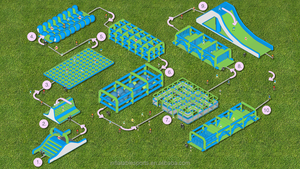 3D ออกแบบและภาพสร้างฝ่าอุปสรรค Run อุปกรณ์กีฬา Inflatable 5 k หลักสูตร - Product Image 2