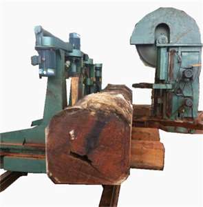 Holzschneidesägen Vertikale Bandsäge Mit Holzwagen - Product Image 1