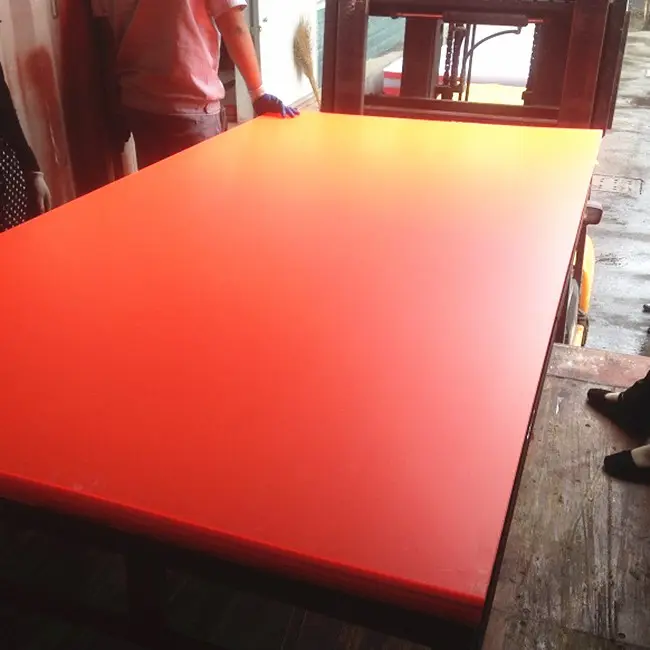4ft x 8ft 3mm kalın parlak kırmızı renkler akrilik levha fiyat için mobilya