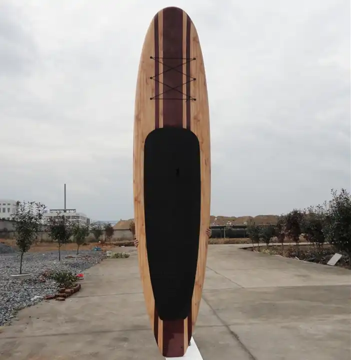wood grain sup paddle board stand