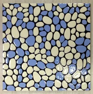 Polished cobblestone crystal glazed ceramic floor tile 300x300mm Style 33PC01