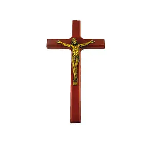 Statues religieuses en métal artisanal, Jésus crucifié, statue en laiton de Jésus-Christ pour la maison, le bureau, l'église, décoration chrétienne - Product Image 1