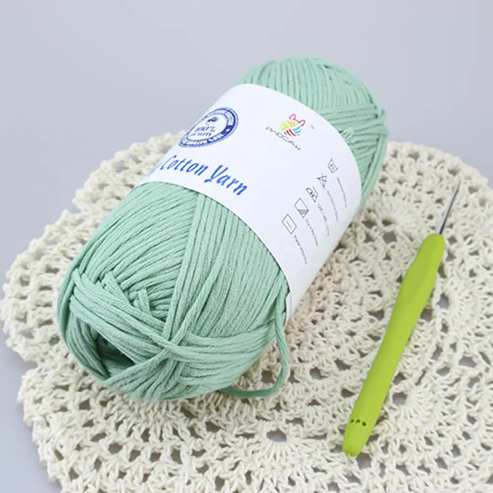 100% cotone filati per maglieria a mano made in china cotone crochet filato