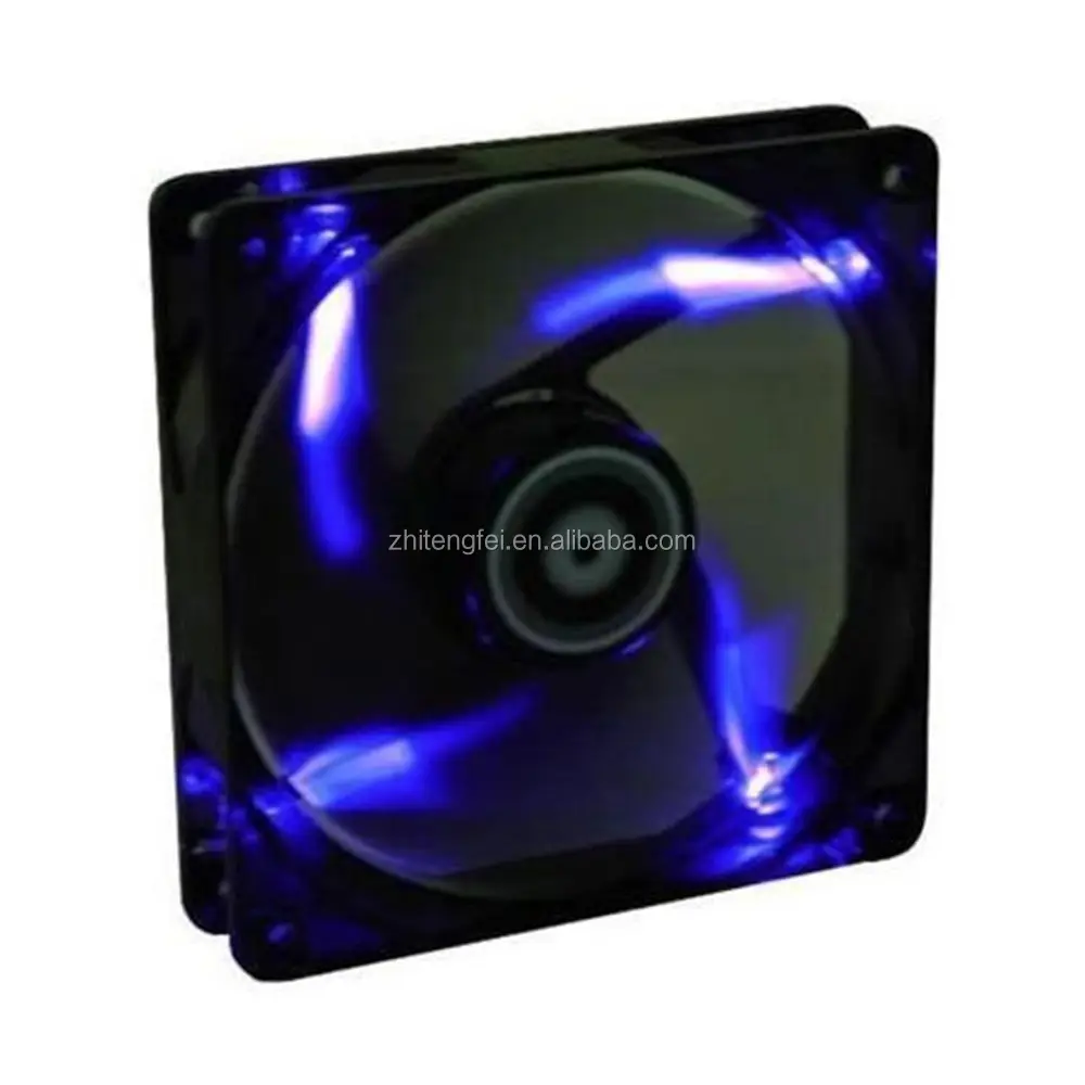 Dc Fan 140 Mm Blauwe Led Case Fan 4 Led Blauw Licht 12 Volt Dc Borstelloze Computer Koelventilator