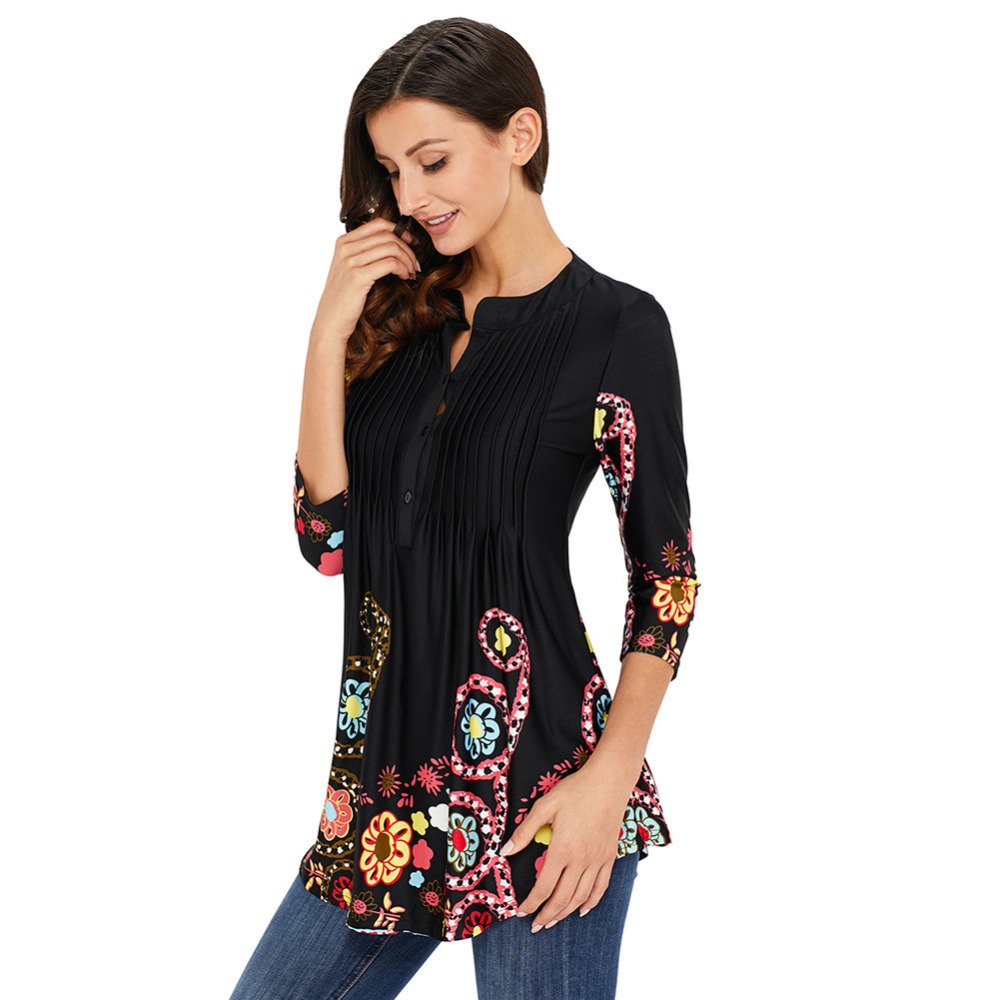 Venta al por mayor blusas moda tres cuartos-Compre online los mejores blusas  moda tres cuartos lotes de China blusas moda tres cuartos a mayoristas |  Alibaba.com