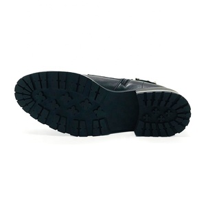 Waterproof Winter Hand Studded Rivets Black Leather Ankle <strong>Boot</strong> Shoes Custom Logo Plated Heel <strong>Platform</strong> <strong>Boots</strong> Women - Product Image 6