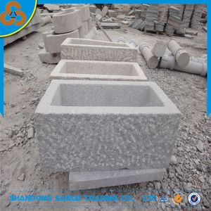 Fioriera Antica in Pietra di Granito per Vasi da Giardino Prodotto Decorativo in Pietra per Giardino - Product Image 2