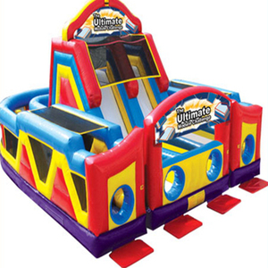 Carrera de obstáculos inflable de grado comercial nuestra al aire libre incluso - Product Image 1